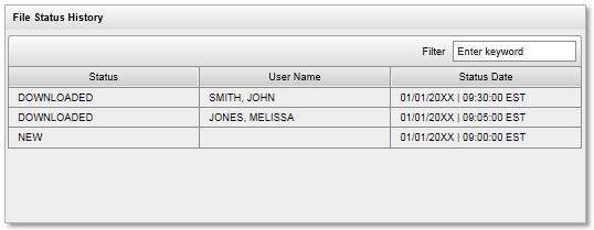 Retrieve Files History