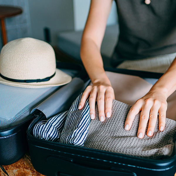 Packing a suitcase